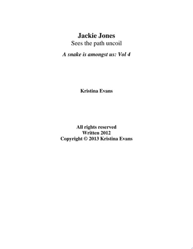 Jackie Jones sees the path uncoil