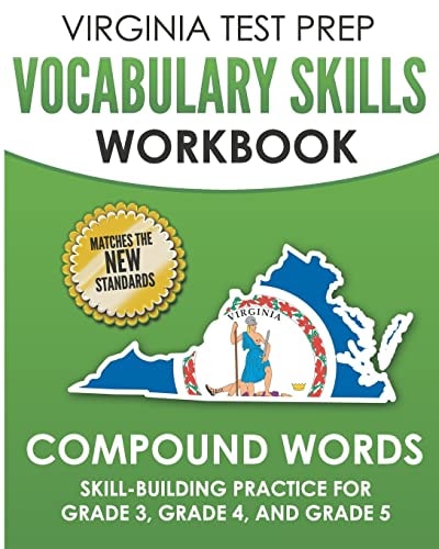 VIRGINIA TEST PREP Vocabulary Skills Workbook Compound Words Skill-Building Practice for Grade 3, Grade 4, and Grade 5