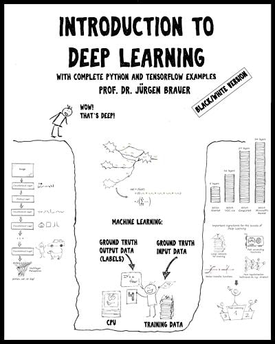 Introduction to Deep Learning (Black/White Version) With Complete Python and TensorFlow Examples