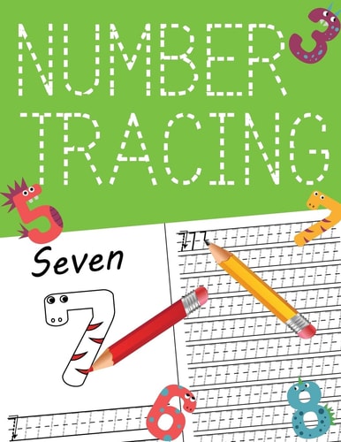 Number Tracing Tracing Book for Preschoolers and Kids, Cartoon Number, Learn Number 1 to 20 and Coloring Pratice , Easy to Learning and Practice
