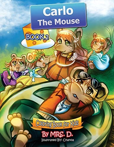Carlo the Mouse Coloring & Activity Kids Book 2