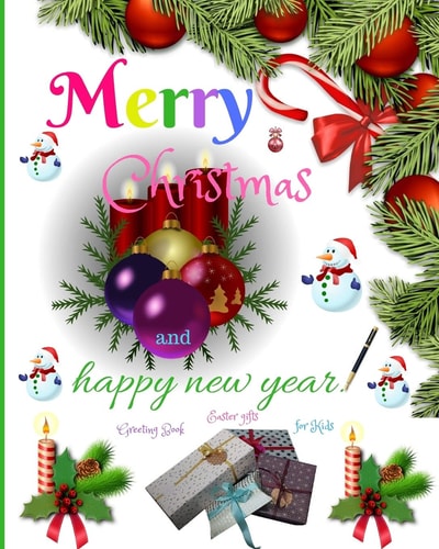 Merry Christmas Merry Christmas : a Beautiful Note Book with Christmas Designs, Bring Photos to Beautiful, Colouring,Ice Skates, Christmas Tree and Snowman on High-Quality Pages; Convenient 8x10 Size Is Perfect to Take Along Everywhere Paperback Gloriousl
