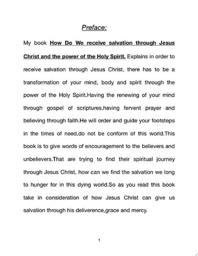 How Do We Receive Salvation Through Jesus Christ And The Power Of The Holy Spirit. Deliverance and repentance is important in the body of Christ.