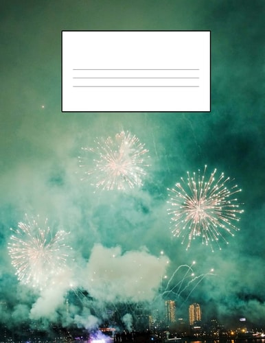 Fireworks Story Paper Book - The Sky Comes Alive Story Paper Book