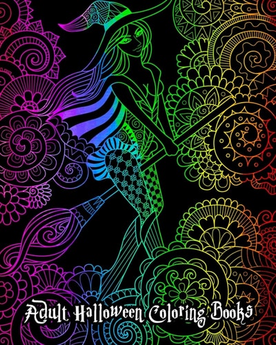Adult Halloween Coloring Books Stress Relieving Halloween Designs (GOREGEOUS Coloring Book), 100 Pages