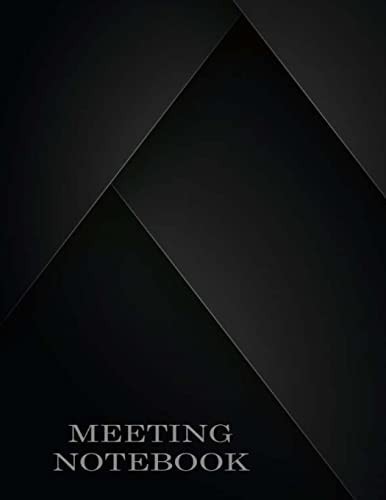 Meeting Notebook Business Meeting Book for Secretary and Professional Meeting Record - 120 Pages (Ruled Format) 8. 5 X 11