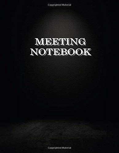 Meeting Notebook Business Meeting Book for Secretary and Professional Meeting Record - 120 Pages (Ruled Format) 8. 5 X 11