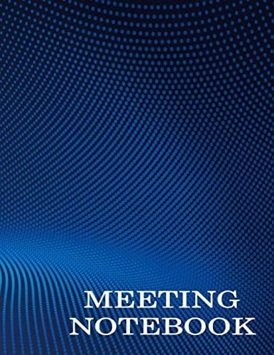 Meeting Notebook Business Meeting Book for Secretary and Professional Meeting Record - 120 Pages (Ruled Format) 8. 5 X 11