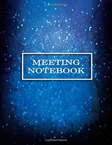 Meeting Notebook Business Meeting Book for Secretary and Professional Meeting Record - 120 Pages (Ruled Format) 8. 5 X 11
