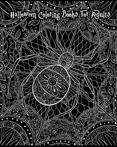 Halloween Coloring Books for Adults Happy Halloween, Stress Relief Coloring Book, Halloween Drawings!, 100 Pages