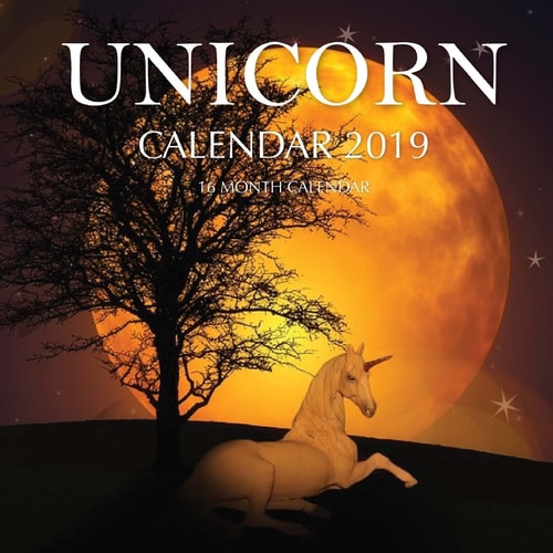 Unicorn Calendar 2019 16 Month Calendar