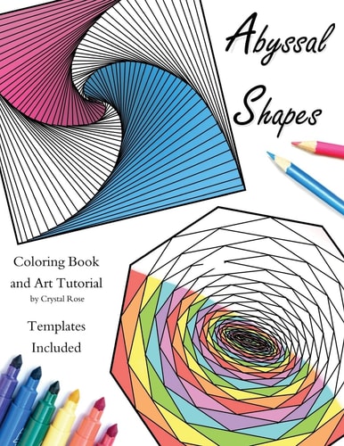 Abyssal Shapes Adult Coloring Book and Art Tutorial