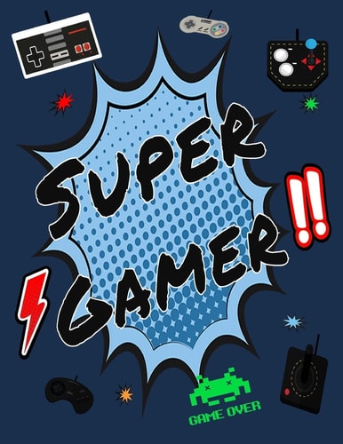 Super Gamer Graph Paper Notebook