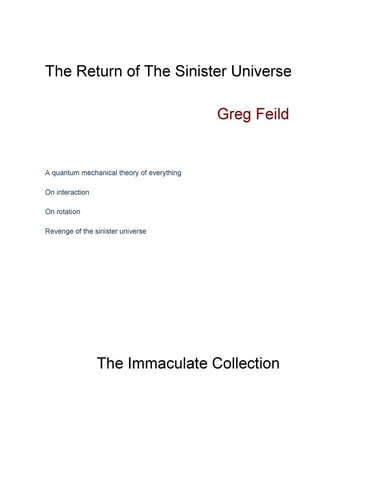 The Return of the Sinister Universe The Immaculate Collection