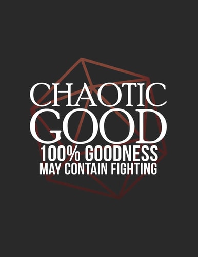 Chaotic Good RPG Alignment Themed Mapping and Notes Book