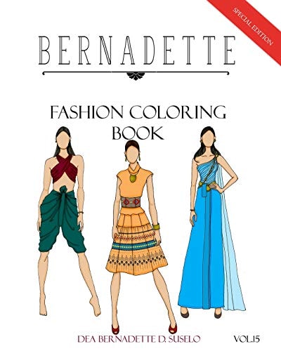 Bernadette Fashion Coloring Book Vol. 15 History of Thai Costumes Then & Now