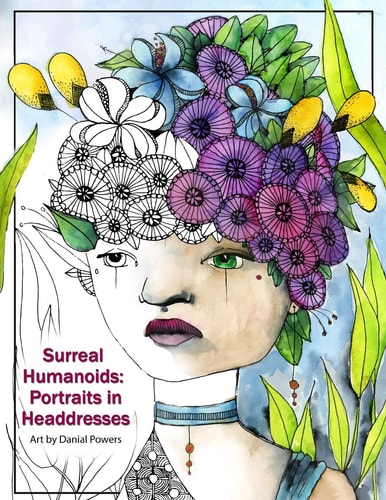 Surreal Humanoids Portraits in Headdresses: Art by Danial Powers