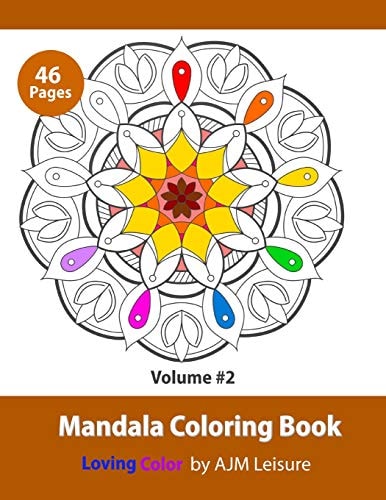 Mandala Coloring Book #2 Mandala Drawings 46 Pages