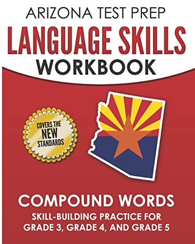Arizona Test Prep Language Skills Workbook Compound Words Skill-Building Practice for Grade 3, Grade 4, and Grade 5