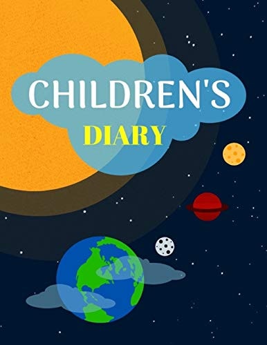 Children's Diary Ages 4-8 Childhood Learning, Preschool Activity Book 100 Pages Size 8. 5x11 Inch