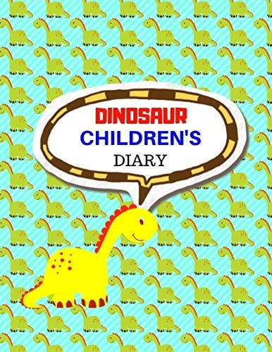 Dinosaur Children's Diary For Kids Ages 4-8 Childhood Learning, Preschool Activity Book 100 Pages Size 8. 5x11 Inch
