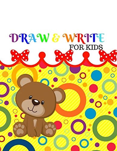 Draw&write for Kids Ages 4-8 Childhood Learning, Preschool Activity Book 100 Pages Size 8. 5x11 Inch