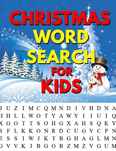 Christmas Word Search for Kids A Holiday Fun and Easy Large Print Puzzle for Kids Christmas Coloring Pages for Relaxation