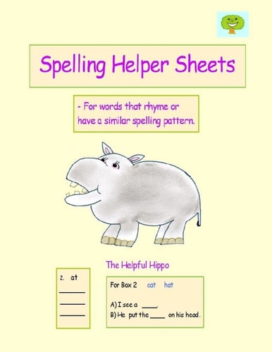 Spelling Helper Sheets
