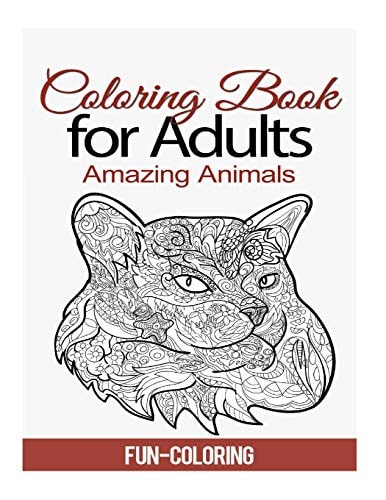 Coloring Book for Adults Amazing Animals