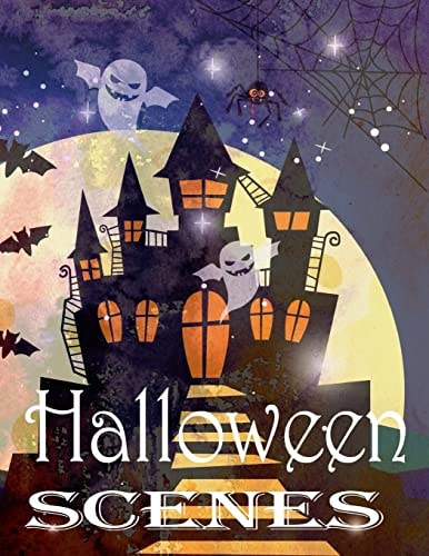 Halloween Scenes Coloring Book Bootiful & Scary Halloween Coloring