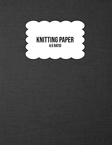 Knitting Paper Grid Rectangle Shape For Better Stitches Chart Pattern Design And Planning - 4:5 Ratio - Grey Woven (8.5" X 11" Size)