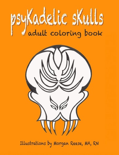 PsyKadelic SKulls Adult Coloring Book