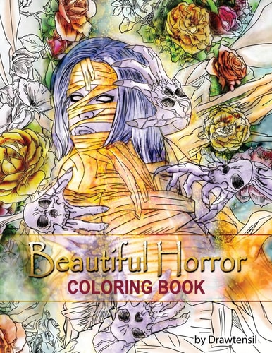 Beautiful Horror Coloring Book