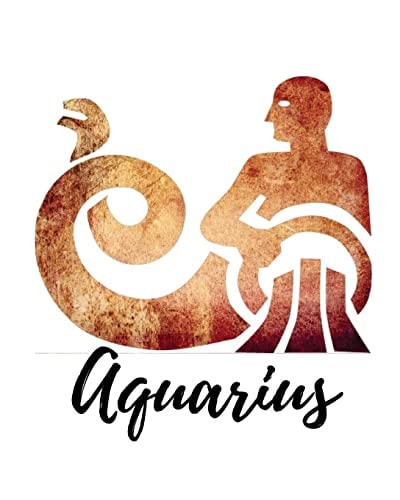Aquarius Grimoire Spell Casting, 150 Pages, Design Brown