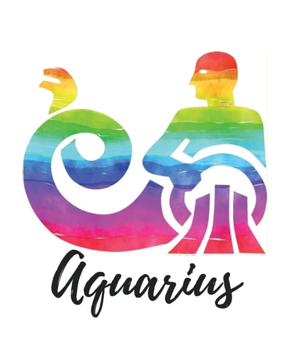 Aquarius Cornell Notes, 150 Pages, Design Rainbow