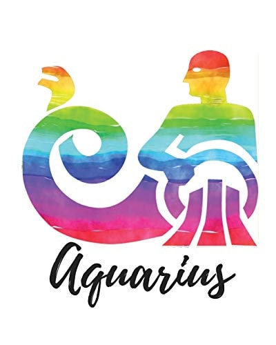 Aquarius Grimoire Spell Casting, 150 Pages, Design Rainbow