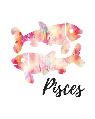Pisces Pisces Cornell Notes Purple Pink