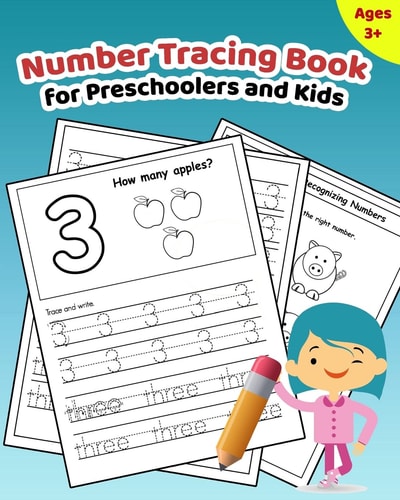 Number Tracing Book for Preschoolers and Kids Learn How to Write and Count Numbers 1 - 10 with Lots of Fun Games and Activities