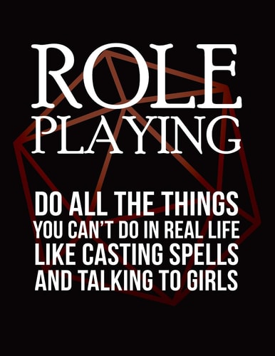 Role Playing Do All the Things You Can't Do in Real Life Like Casting Spells and Talking to Girls: RPG Themed Mapping and Notes Book