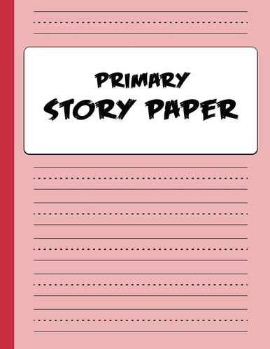 Primary Story Paper Draw & Write Composition Book for Kids - Red