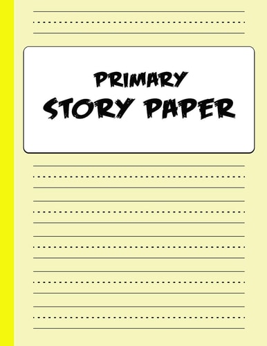 Primary Story Paper Draw & Write Composition Book for Kids - Yellow