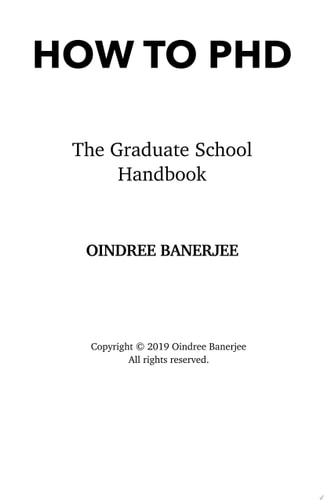 How to PhD: The Graduate School Handbook