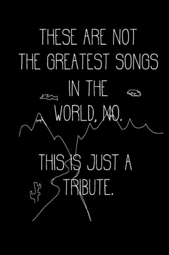 These Are Not the Greatest Songs in the World, No. This Is Just a Tribute. Guitar Tab Book