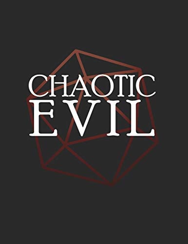 Chaotic Evil RPG Themed Mapping and Notes Book
