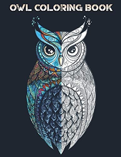 Owl Coloring Book With Over 20 Beautiful Owl Designs for Adults
