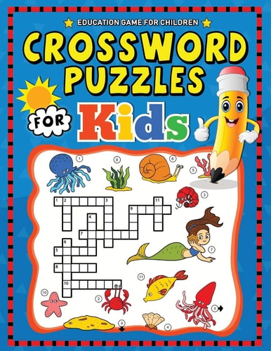 Crossword Puzzles for Kids Education Game Activity and Coloring Book for Toddlers & Kids