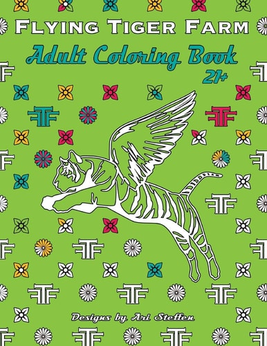 Flying Tiger Farm Adult Coloring Book