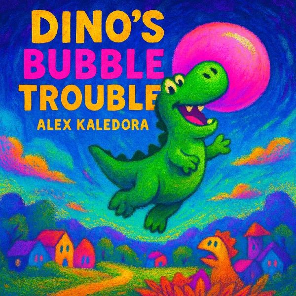 Dinos Bubble Trouble: Kids Storybook About Dinosaurs for Ages 3-5