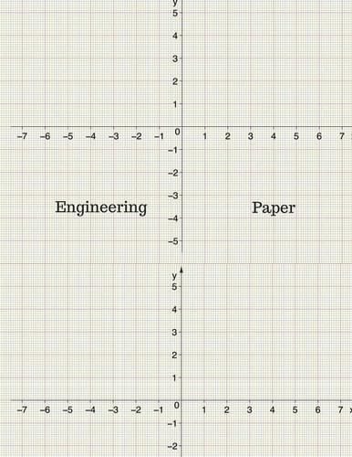 Engineering Paper Quad Rule Graph Paper,8. 5 X 11 (5x5 Graph Paper) 100 Pages