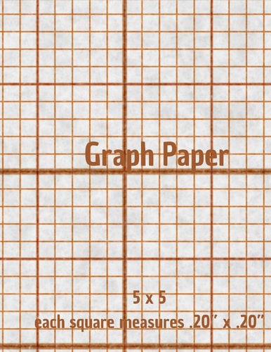 Graph Paper Quad Rule Graph Paper,8. 5 X 11 (5x5 Graph Paper) 100 Pages